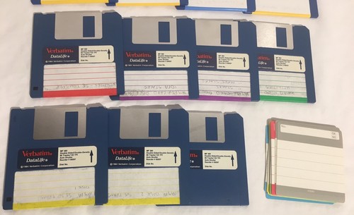 Lot Of (11) SONY & VERBATIM DSDD Double Sided Double Density 3.5” Floppy Disks