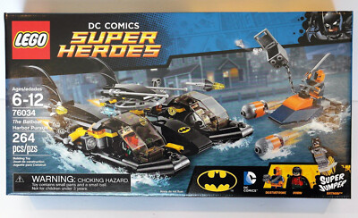 Lego 76034 DC Super Heroes Batboat Harbor Pursuit Deathstroke New Sealed MINT!