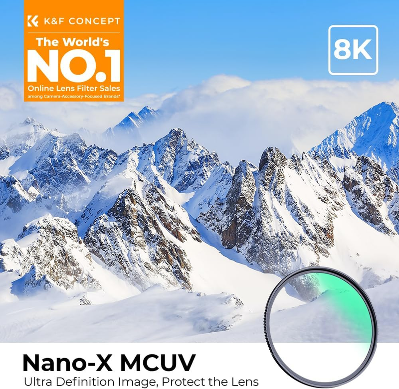 49mm UV Lens Filter - HD MCUV Scratch-Resistant Ultraviolet Protection Filters f