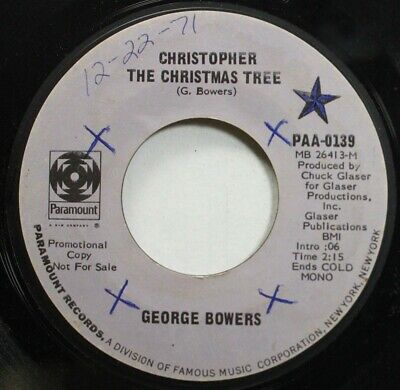Christmas 45 George Bowers - Christopher The Christmas Tree / Lonely Christmas O