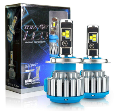 2X T1 Turbo LED 70W Canbus H4 H1 H3 Car Headlight H7 LED H11 9005 9006 Bulb Kit