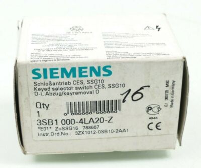 Siemens Schlossantrieb CES, SSG10 | 3SB1 000-4LA20-Z | Z=SSG16 | 3SB1000-4LA20-Z