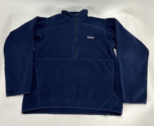 パタゴニア（patagonia） Patagonia Men's Sinchilla Fleece 1/4 Zip Navy Blue Small | eBay