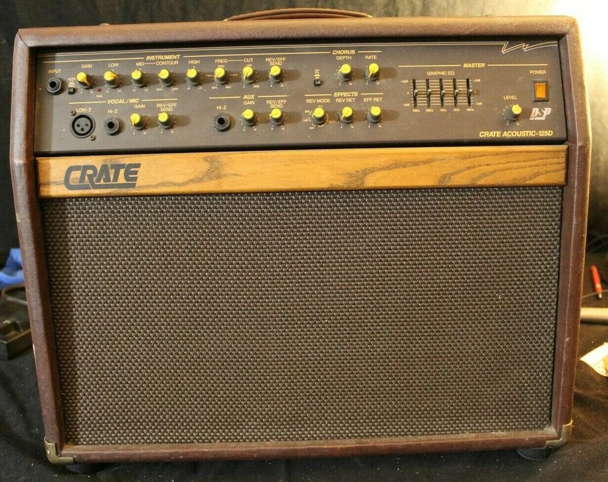 Crate Acoustic Amplifier, model CA125D in Great Working and Cosmetic