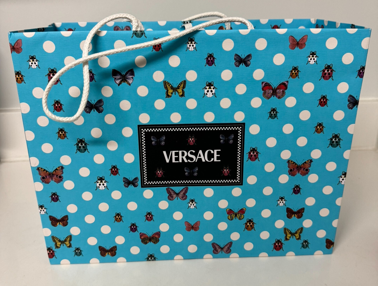 タグ付き未使用品 VERSACE×DUA LIPA バタフライプリント スカート Versace x Dua Lipa Polka Dot Butterfly Jumpsuit