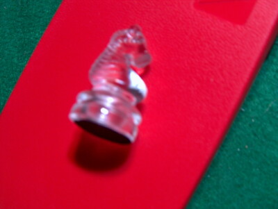 Glass Chess Pieces from 2.25'' KING SET Clear Frosted Replacement SOLD SEPARATELY