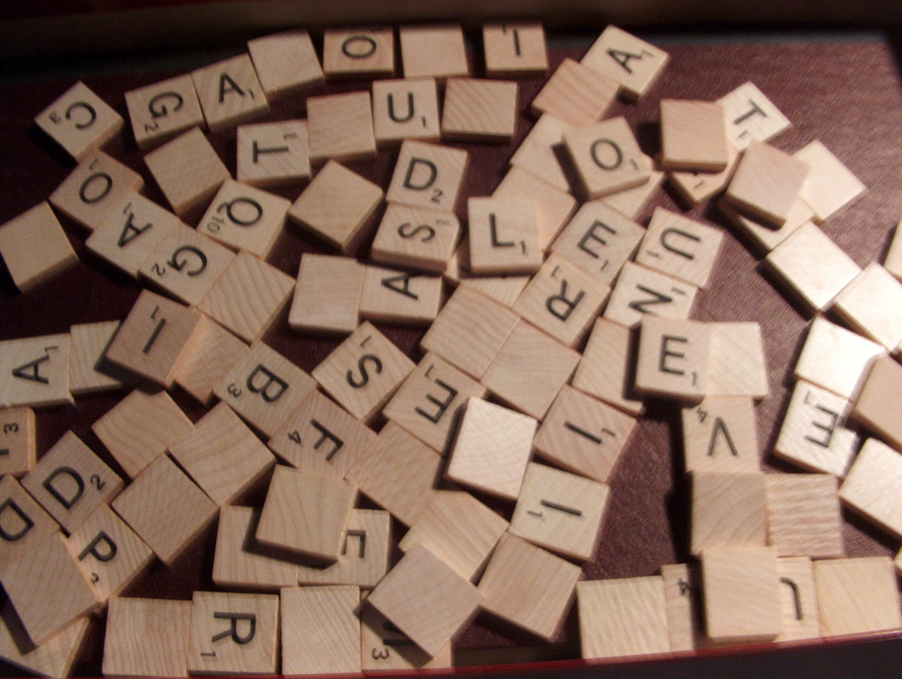 100 Authentic Scrabble Tiles Wooden Letters Replacement craft wood genuine  
