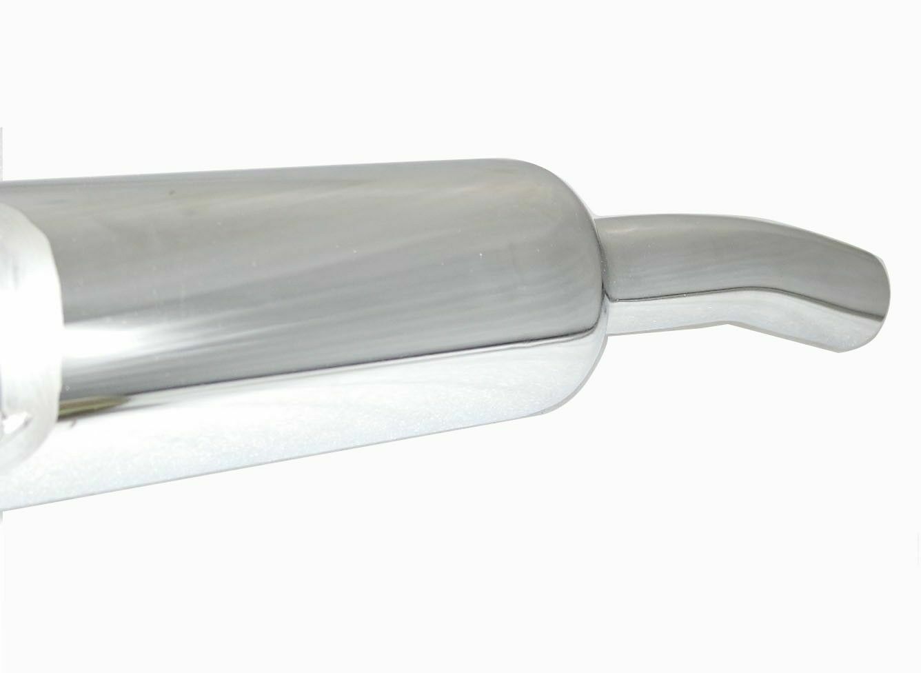 Fits Royal Enfield Classic 350 500cc Angular Upswept Exhaust Silencer Chrome  
