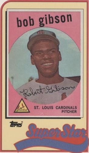 1989 Topps/LJN Baseball Talk - Bob Gibson #23