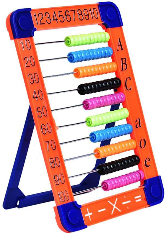 Abaco Juguete De Conteo Educativo Clasico De Madera Con 100 Cuentas New