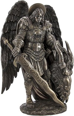 Pacific Giftware Saint Michael Slaying The Evil Dragon Mighty Warrior and Protec