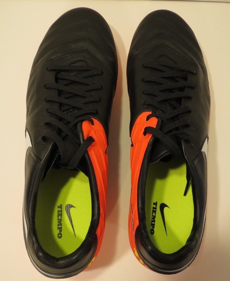 NIKE TIEMPO LEGACY II 2 FG SOCCER CLEATS 819218 018 BLACK (MEN'S 12) NO BOX