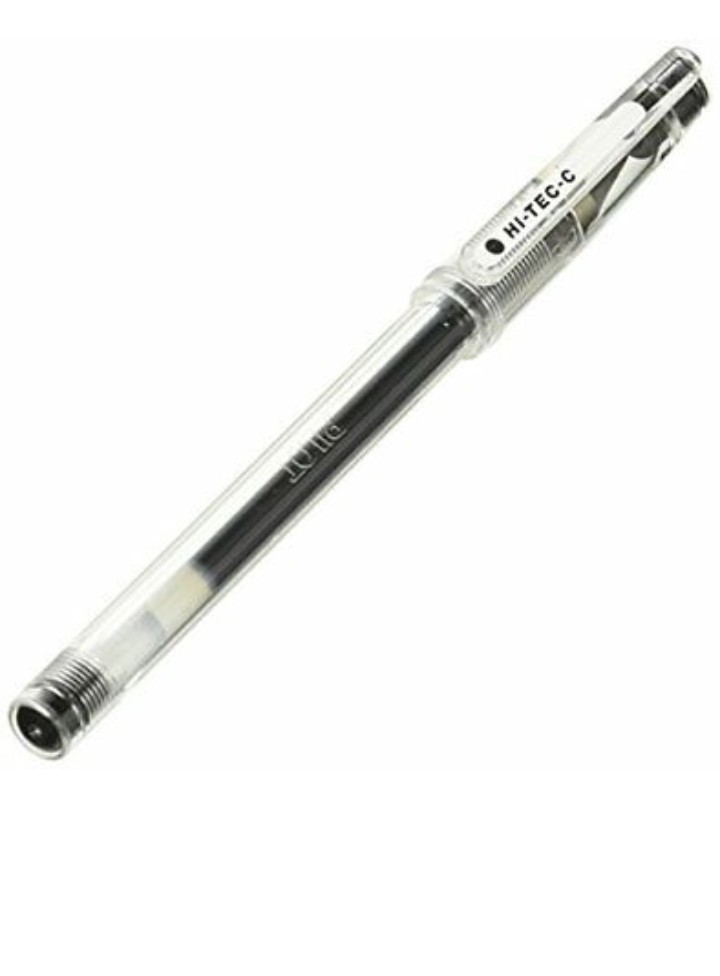 4 Pilot Hi-Tec-C Gel Ink pen 0.25mm --black