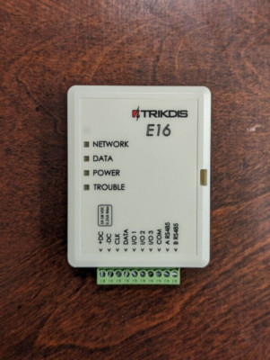 Ethernet Communicator TRIKDIS E16 Transmits Information To Central Station - New