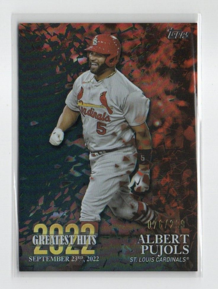 2023 Topps Series 1 Albert Pujols 2022 Greatest Hits 22GH-21