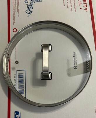 Masterclass Premium Cookware 9 Vented Glass Lid With Double Strainer