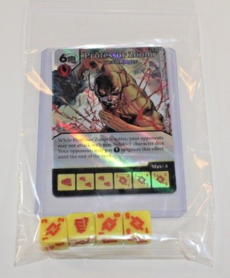 DC Dice Masters Green Arrow Flash * PROFESSOR ZOOM * Set RARE FOIL CUR 4 DICE 