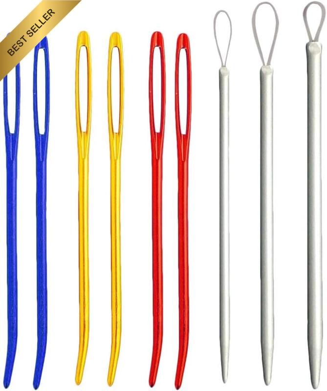 9 Pack Large Eye Tapestry Needles for Yarn Knitting and Weaving