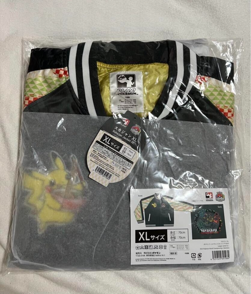 Pokemon World Championships 2023 Pikachu Yokohama Sukajan Pokemon World Championships 2023 Pikachu Yokohama Sukajan