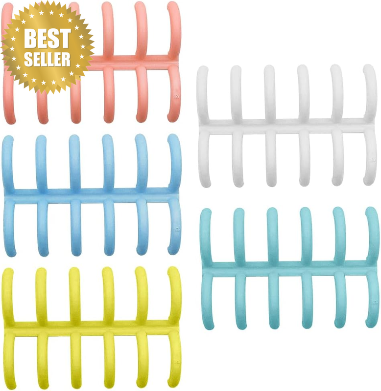 10Pcs  Plastic Binding Rings 6-Hole Loose Leaf Binders Ring 80 Sheets Capacity B