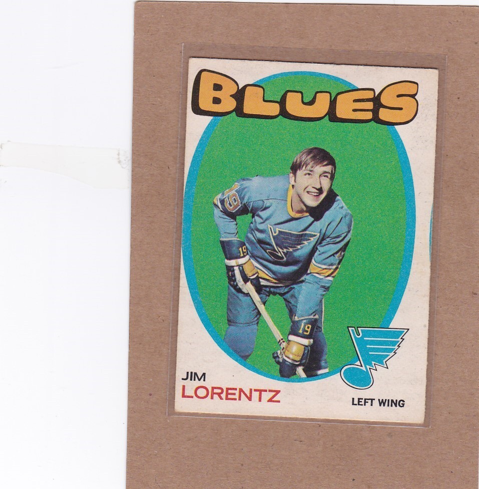 1971-72 O PEE CHEE HOCKEY JIM LORENTZ #227 BLUES EX *A30635