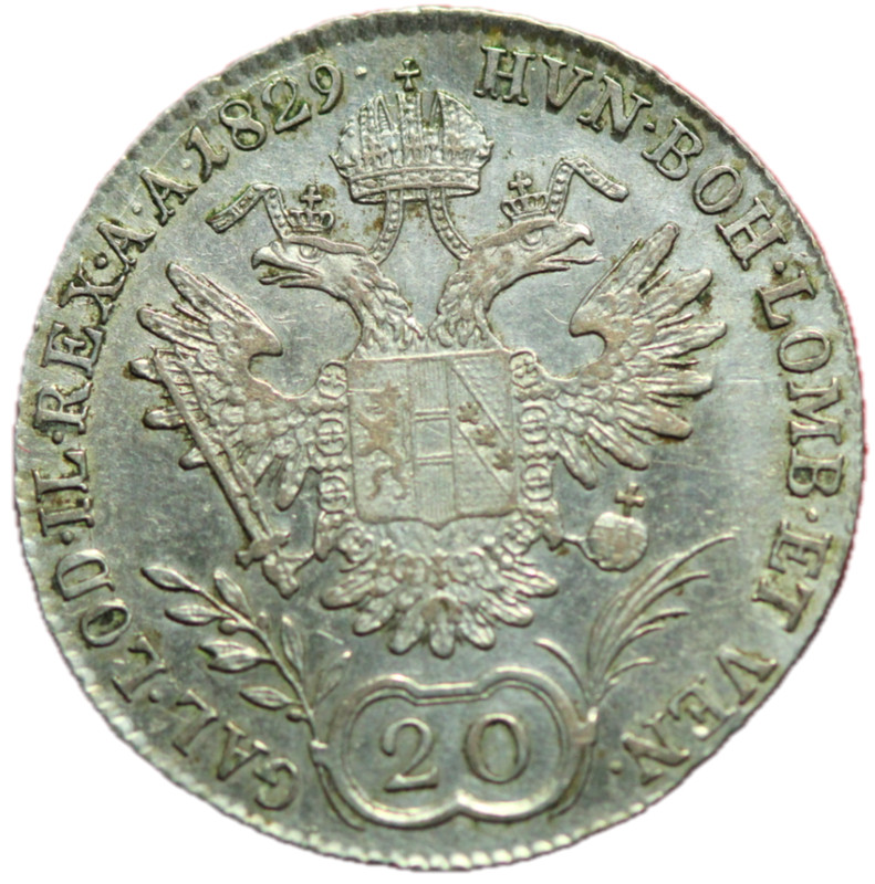 #14416 - 20 Kreuzer - FranÃ§Ois Ier 1829 B Sup