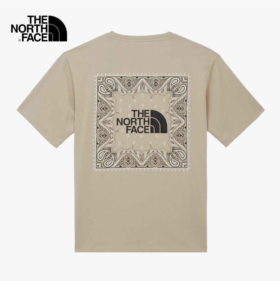 The North Face Korea M'S BANDANA S/S R/TEE SHORT BEIGE