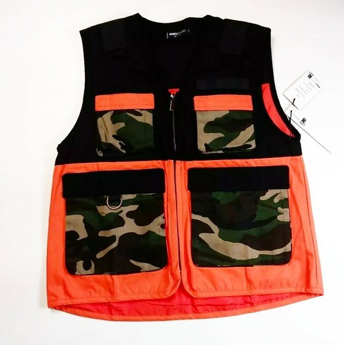 Roku studio mens 100%authentic sleeveless zip up vest size