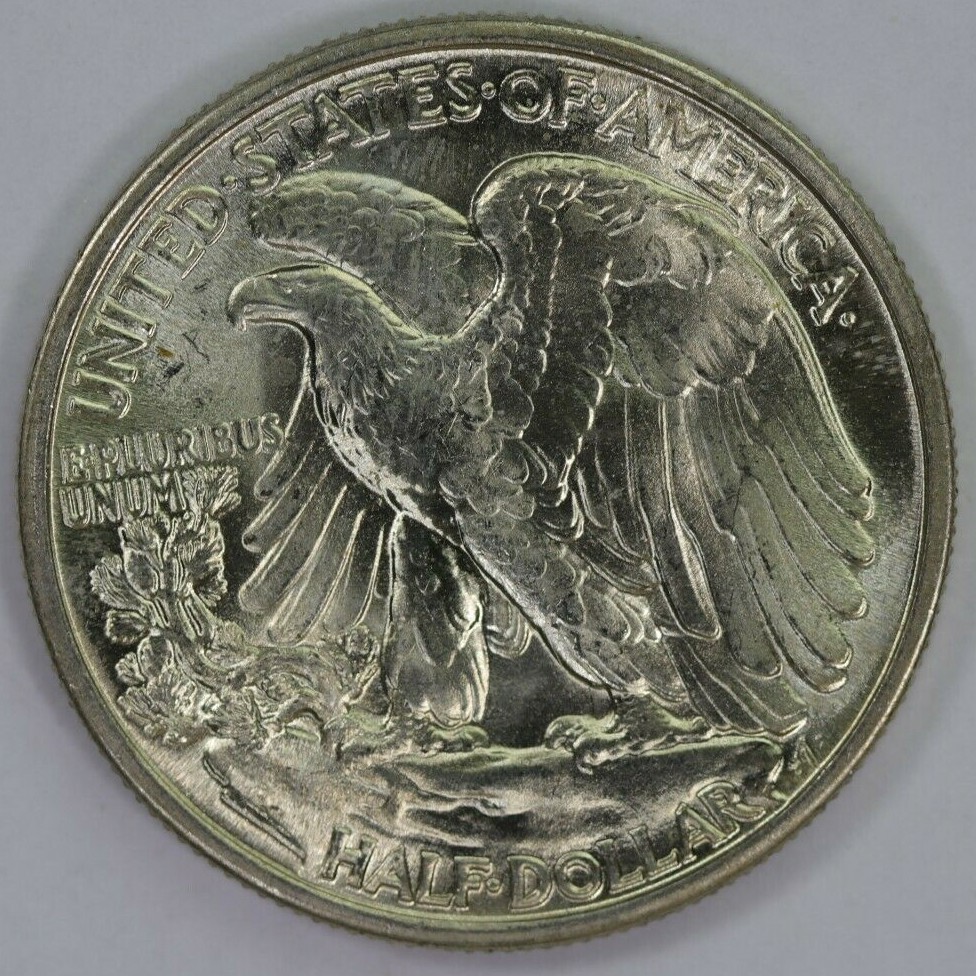 1939-P Silver Walking Half Dollar High Grade BU Tons of Luster Raw US Coin