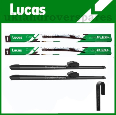 ISUZU D-MAX WIPER BLADES 2007 ONWARD LUCAS AIRFLEX QUALITY FLAT TYPE 22'' & 19''