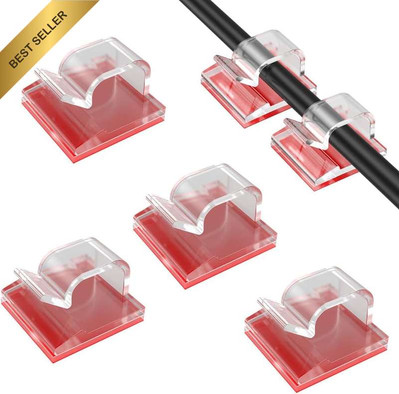 Adhesive Hooks Cable Clips Light Clipscable Clips Adhesive Hooks 50-Pack, Damage