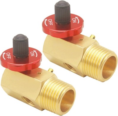 Air Tank Manifold with Shut Off Valve Relief (2Pcs) 