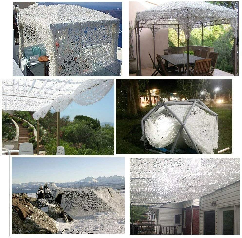 Snow White Camouflage Net Sun-shade Outdoor Military Hunting Camping Mesh Nets