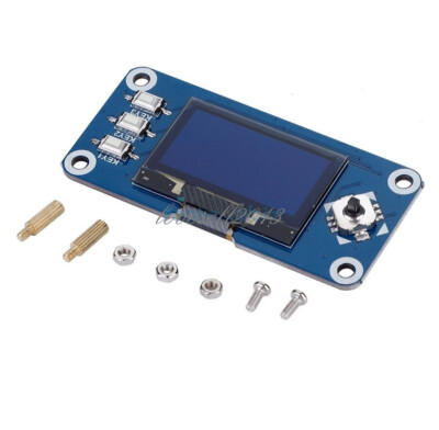 SPI/ I2C 1.3'' OLED 128x64 Hat Expansion Board for Raspberry Pi 2B/3B/Zero/Zero W