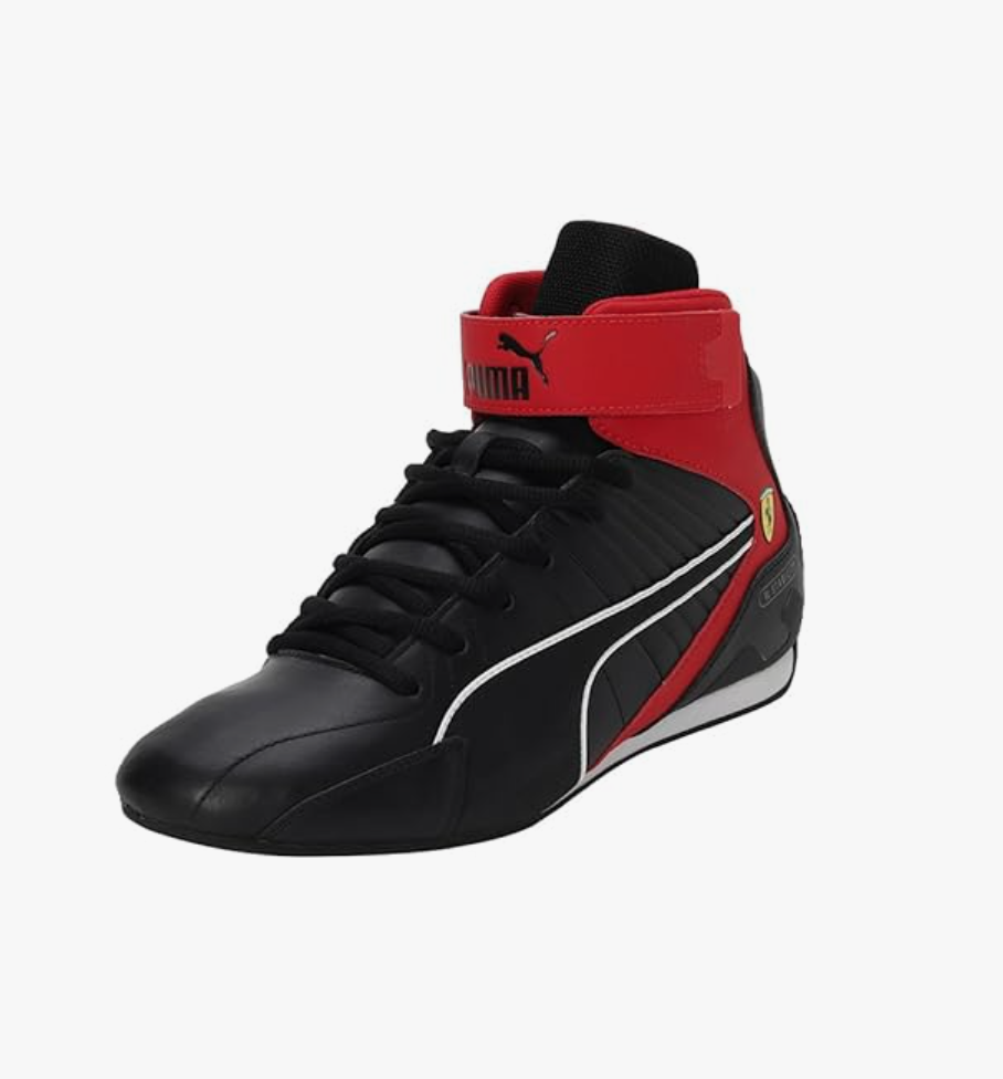 Pre-owned Puma Mens  Ferrari Kart Cat Rl Mid Neo Aerocat R-cat Shoes Carbon 307512 03 In Black