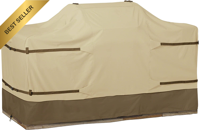 Veranda Water-Resistant 78 Inch Center Island BBQ Grill Head Cover, Grill Cover,