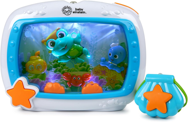 Sea Dreams Soother Crib Toy with Remote, Lights and Melodies for Newborns and up