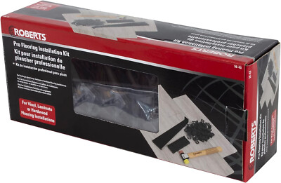 ROBERTS 10-43 Laminate and Hardwood Pro Flooring Installation Kit for Vinyl, Bla