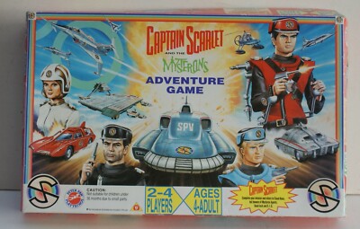 Old 1993? Captain Scarlet and The Mysterons Adventure Game-by Peter Pan Playthings