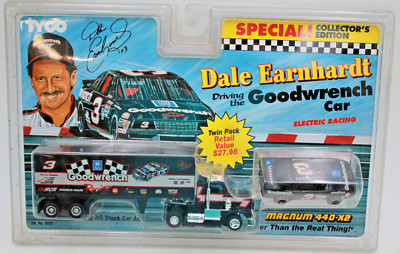 1993 TYCO HO Slot Car TRACTOR TRAILER MOTORCYCLE EARNHARDT #3 Dale Sr. 440-X2