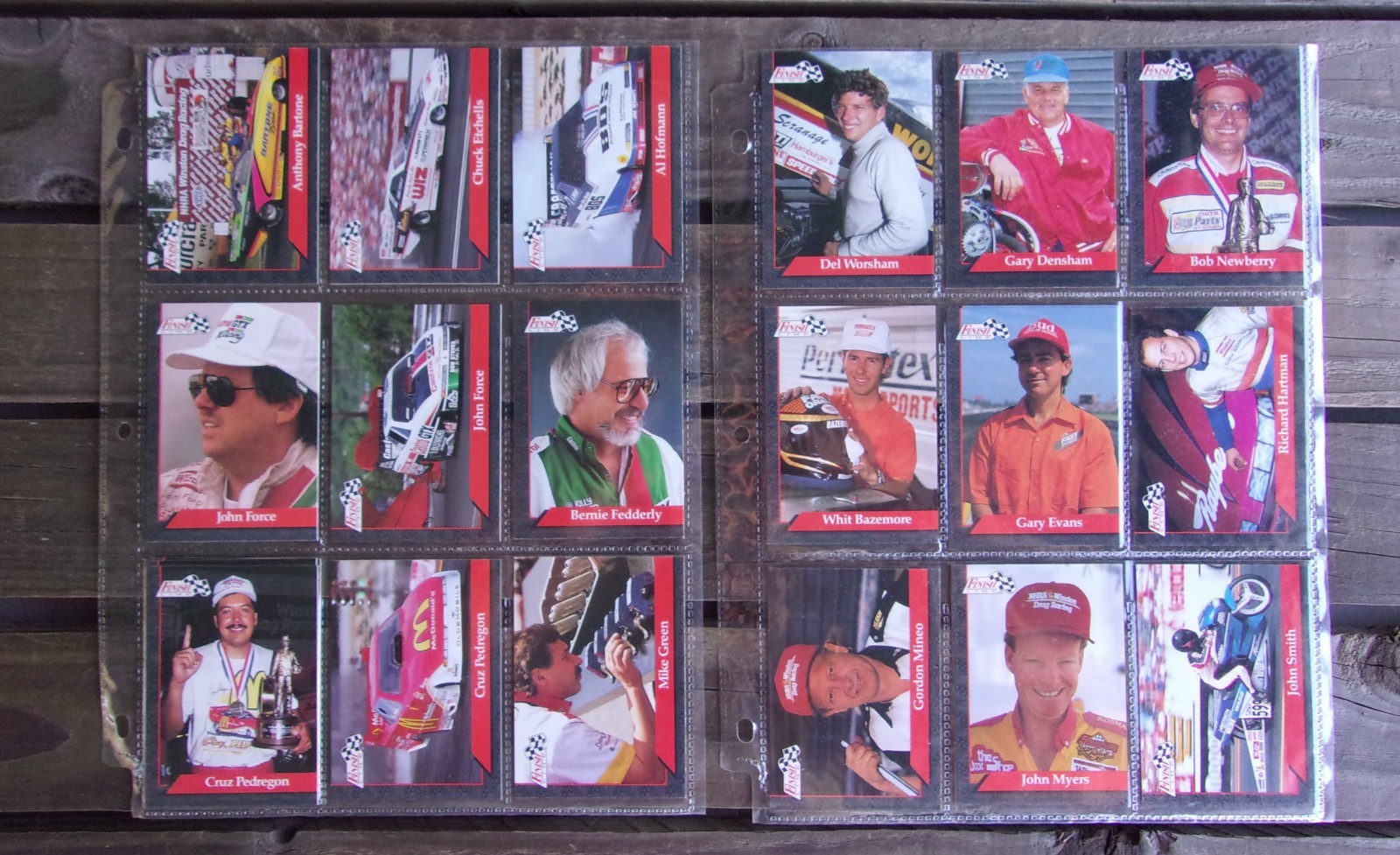 NHRA Drag Racing Collector Trading Cards Lot Vintage Finish Line Funny Cars Drag