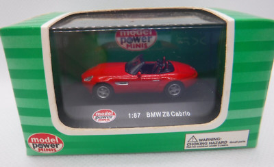 BMW Z8 Cabrio Red 1:87 Die Cast Model Power Minis 102722DMT2