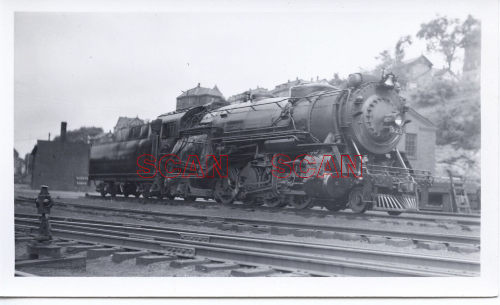 2E795 RP 1938/60s JERSEY CENTRAL LINES RAILROAD 282 LOCO