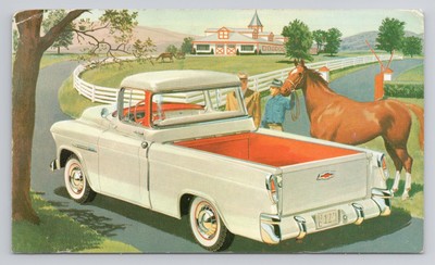 Chevrolet Model 3124 Cameo Carrier Task Force Trucks Horses Postcard
