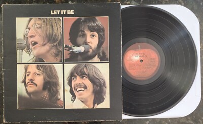 The Beatles Let It Be 1970 Apple Records AR 34001 Vinyl LP Vintage Get Back