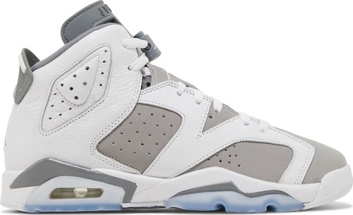 

[384665-100] Air Jordan Retro 6 (GS) Cool Grey для начальной школы, White/medium grey/cool grey