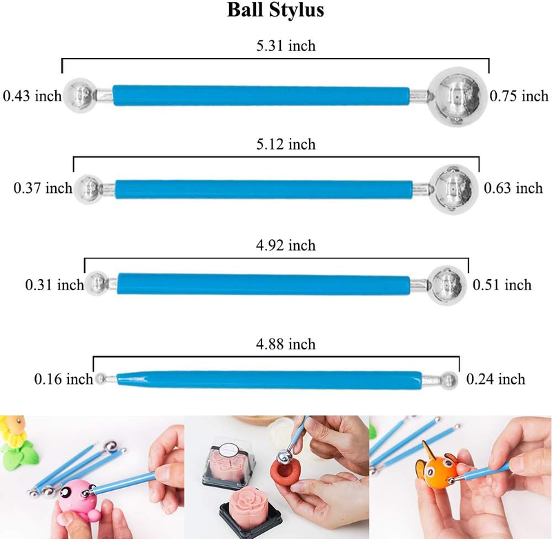 Polymer Clay Tools Set, 25 Pcs Ceramic Clay Modeling Sculpting Carving Tools for