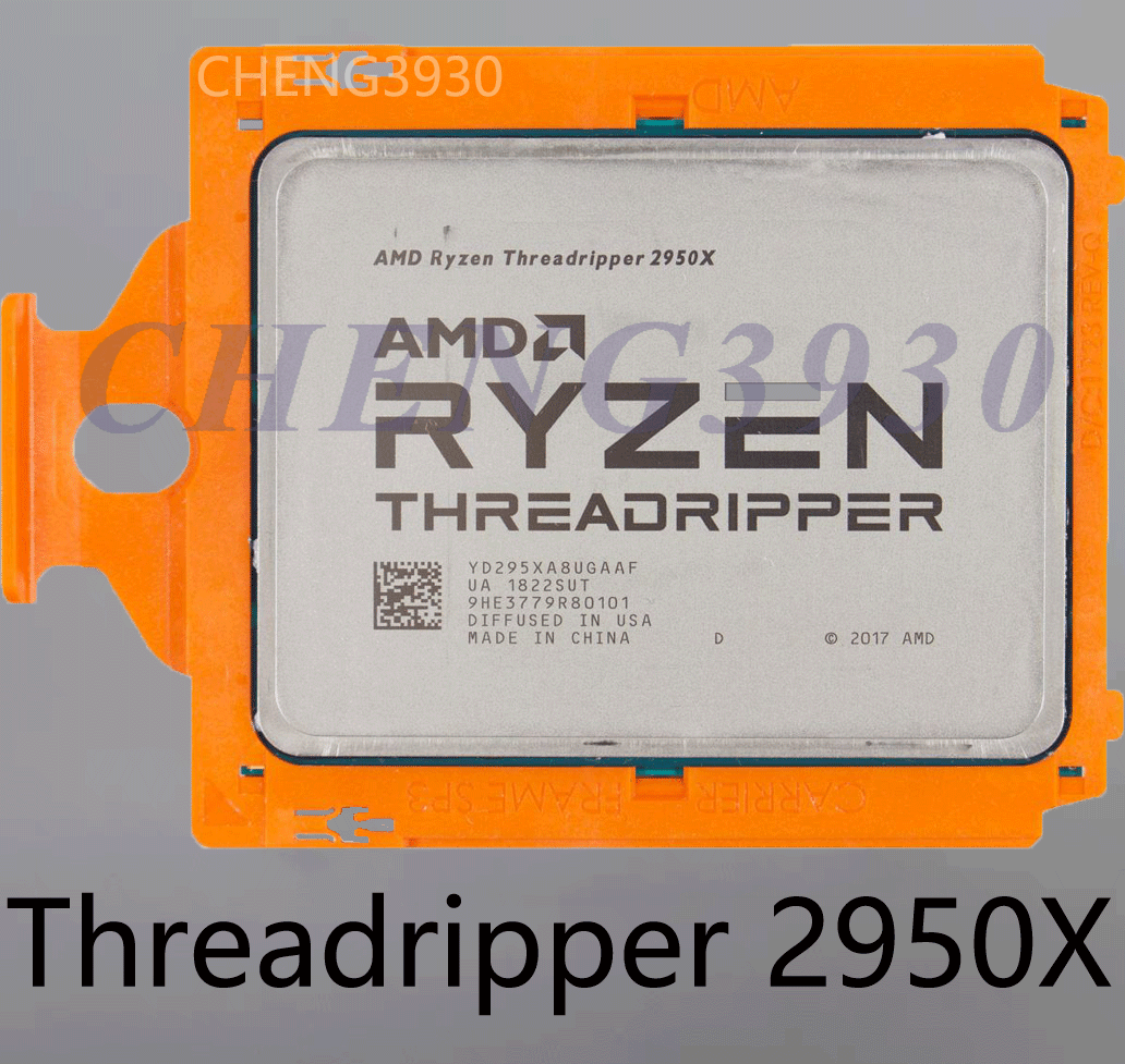 AMD Ryzen Threadripper 2950x CPU 16 cores 32 threads 3.50ghz