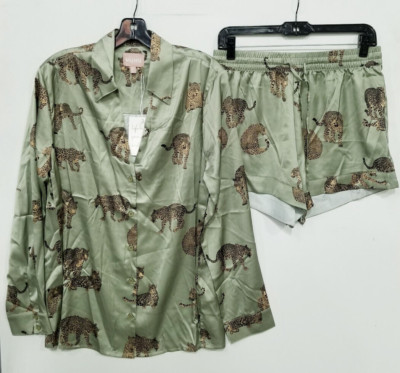 MUMU Early Riser PJ Set Green sz S