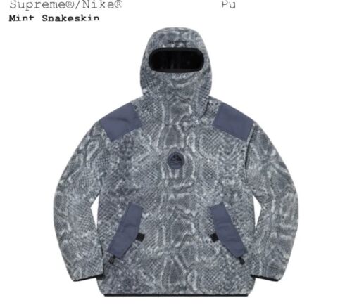 Supreme®/Nike® ACG Fleece Pullover - Mint Snakeskin - Size Supreme®/Nike® ACG Fleece Pullover - Mint Snakeskin - Size